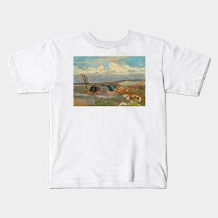 At the Front by Maurice Cullen Kids T-Shirt